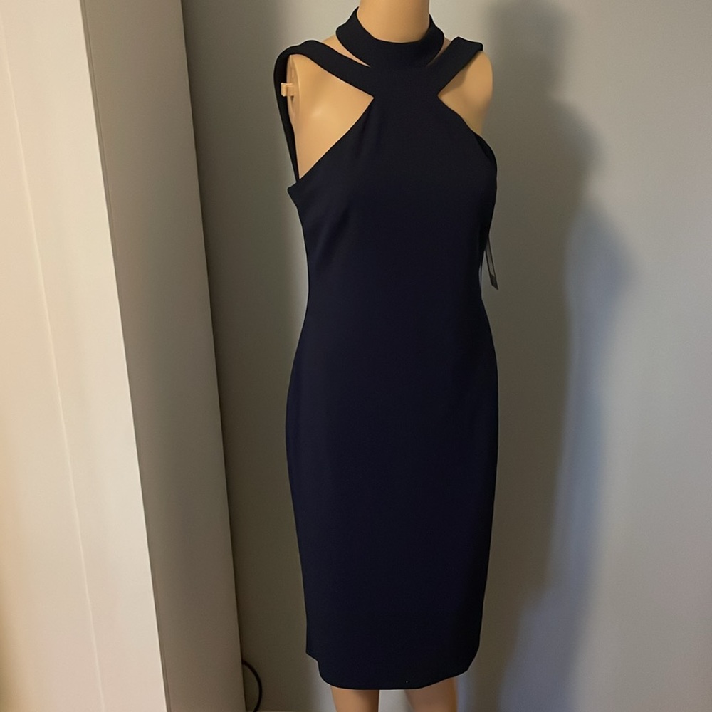 BNWT Bebe navy blue dress size 6